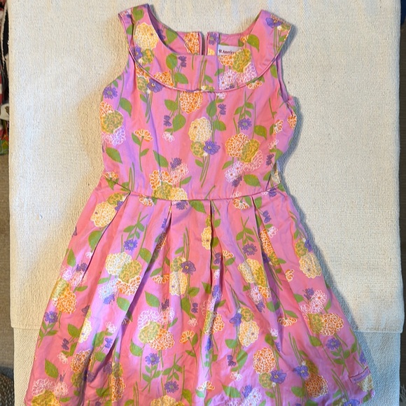 American Girl Pink Floral Sleeveless Dress - Picture 1 of 5